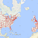 Tesla’s Supercharger network in the US and Europe